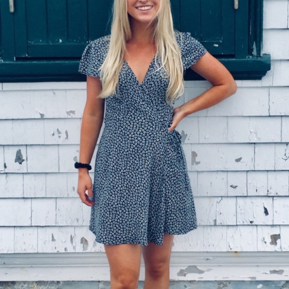 Brandy Melville Floral Wrap Dress